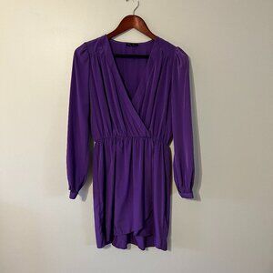 Honey Punch | Purple Long Sleeve Mini Dress | Size L